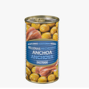 Hacendado Aceitunas verdes rellenas de anchoa