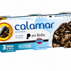 Kalmārs tintē Hacendado, 3×80 g