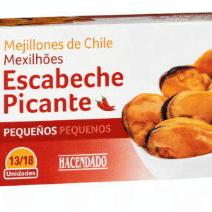 Mejillones Escabeche Picante Hacendado, 111 g