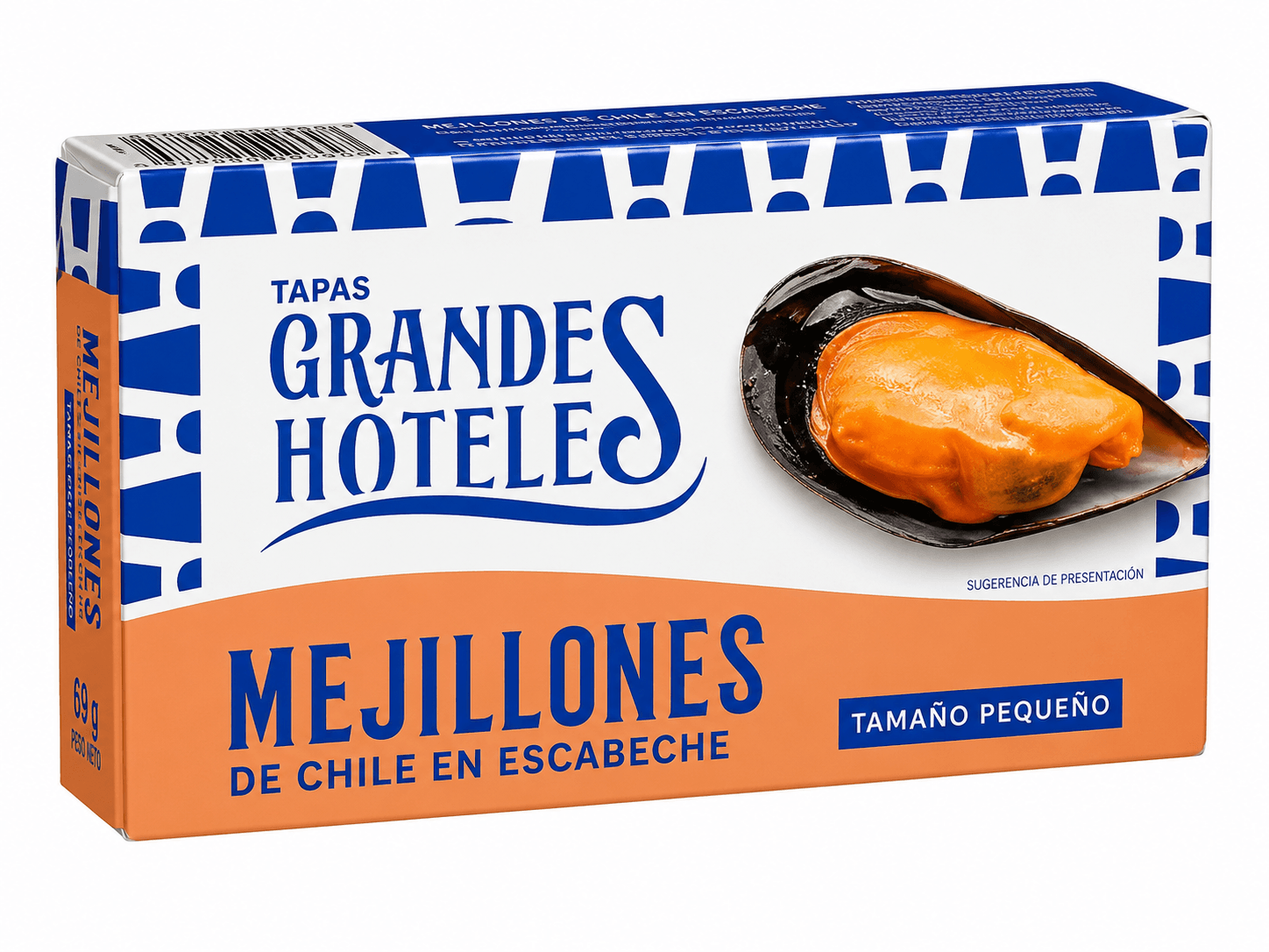 Grandes Hoteles Mejillones de Chile en Escabeche, 69 g 1 Grandes Hoteles Mejillones de Chile en Escabeche, 69 g