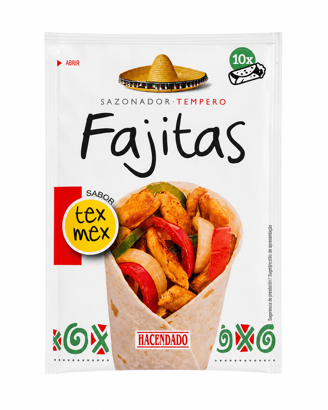Hacendado Tex-Mex Fajitase Maitseainesegu 17g 1 Hacendado Tex-Mex Fajitase Maitseainesegu 17g