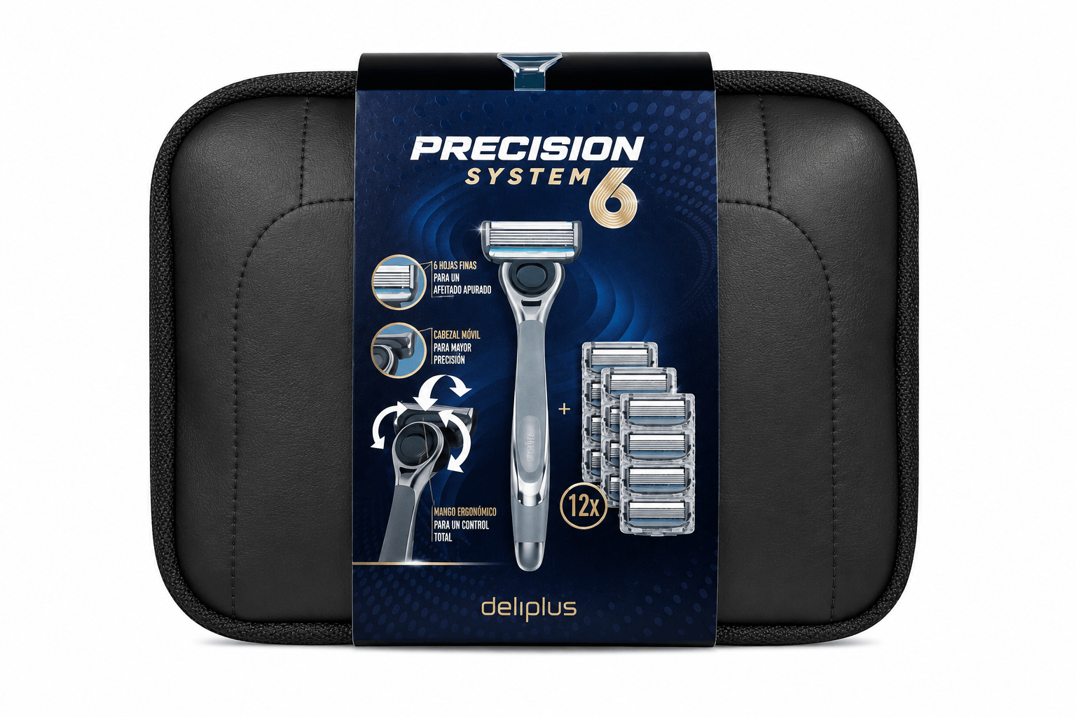 Precision System 6 Razor Set with 12 Refills Deliplus 1 Precision System 6 Razor Set with 12 Refills Deliplus