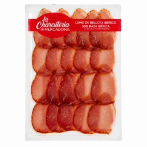 Iberico Bellota õhu käes kuivatatud seafilee viiludena