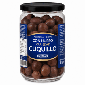 Hacendado Naturaalsed Cuquillo mustad oliivid koos kividega