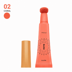 Deliplus Matte Fluid Blush vedel mattpõsepuna nr 02 Coral, 12 ml