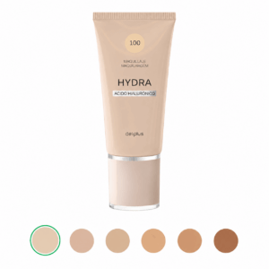 Deliplus Hydra — niisutav hüaluroonhappega jumestusbaas №100 Light Vanilla, 30 ml