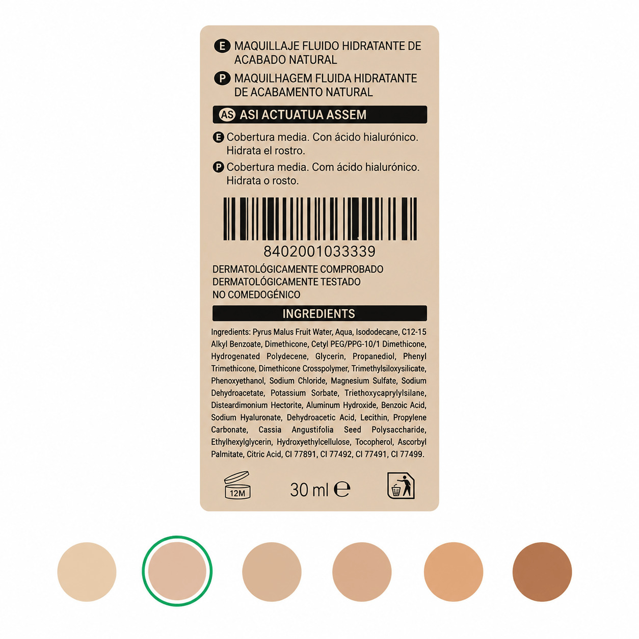 Deliplus Hydra 110 Rose Beige — niisutav hüaluroonhappega jumestuskreem, 30 ml 2 Deliplus Hydra 110 Rose Beige — niisutav hüaluroonhappega jumestuskreem, 30 ml - Image 2
