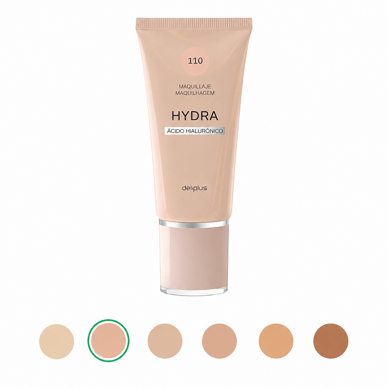 Deliplus Hydra 110 Rose Beige — niisutav hüaluroonhappega jumestuskreem, 30 ml 1 Deliplus Hydra 110 Rose Beige — niisutav hüaluroonhappega jumestuskreem, 30 ml
