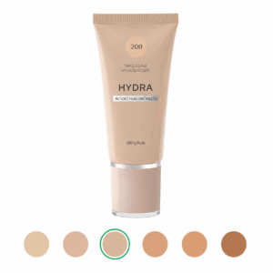 Deliplus Hydra 200 Medium Beige — niisutav hüaluroonhappega jumestuskreem, 30 ml