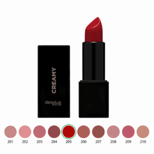 Deliplus Creamy Lipstick 210 Red kreemjas huulepulk
