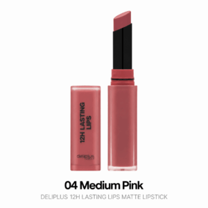Deliplus 12H Lasting Lips 04 Medium Pink matt huulepulk