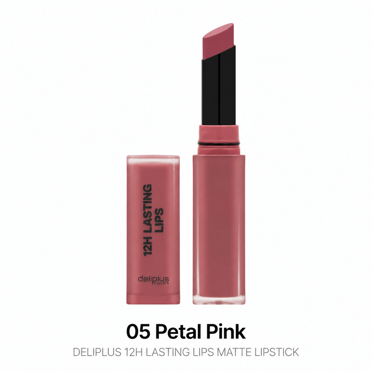 Deliplus 12H Lasting Lips 05 Petal Pink matt huulepulk 1 Deliplus 12H Lasting Lips 05 Petal Pink matt huulepulk