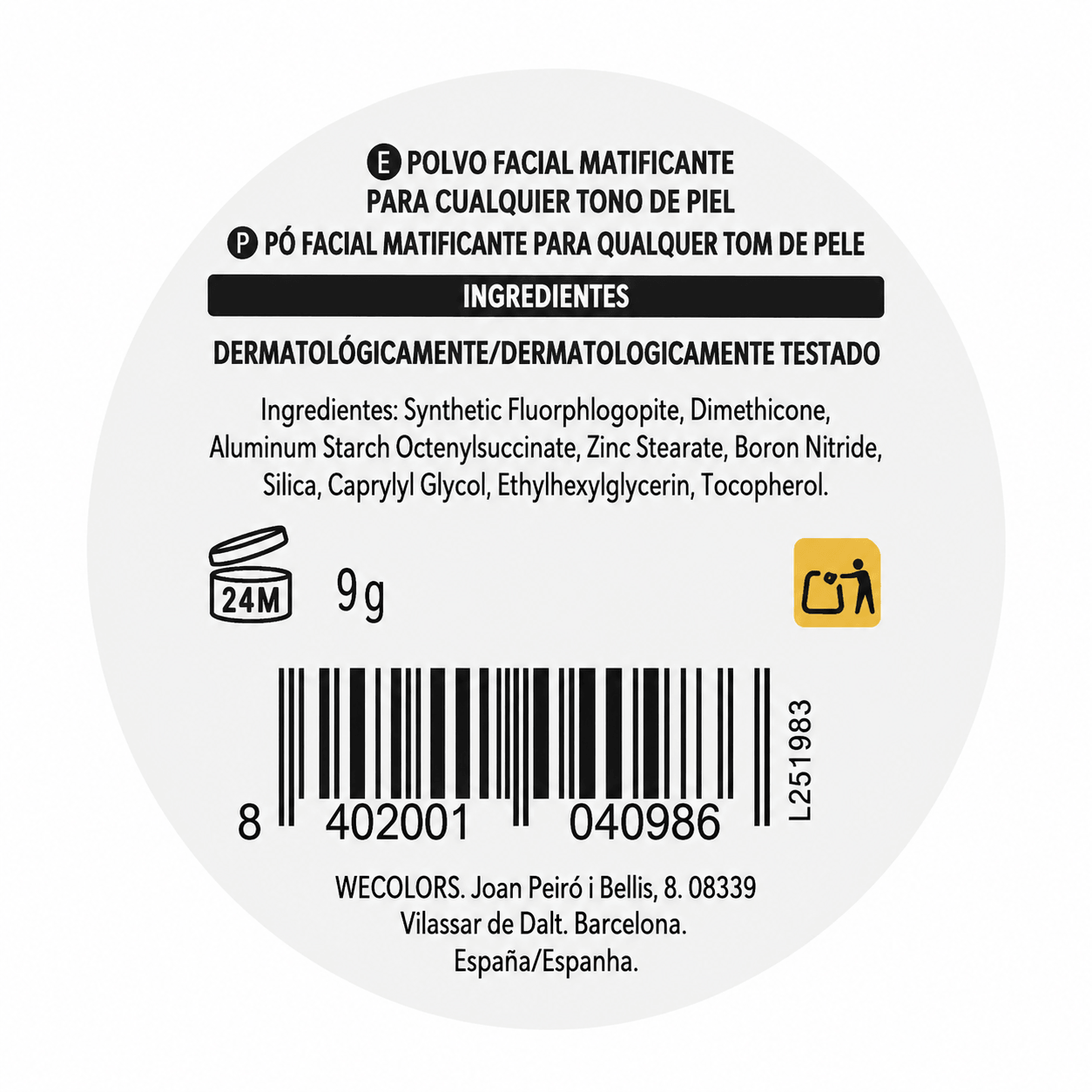 Deliplus siidiefektiga matistav kompaktpuuder, 9 g 2 Deliplus siidiefektiga matistav kompaktpuuder, 9 g - Image 2