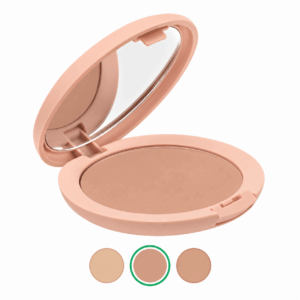 Siidise efektiga kompaktpuuder Deliplus №200 Rosy Beige, 10 g