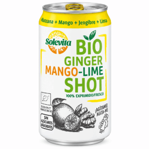 Solevita BIO orgaaniline ingverishot mango ja laimiga, lisatud suhkruta, 150 ml